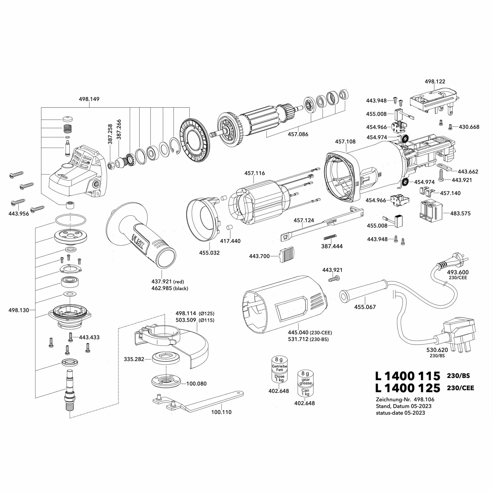 Smerigliatrice Angolare Flex L 1400 1400W