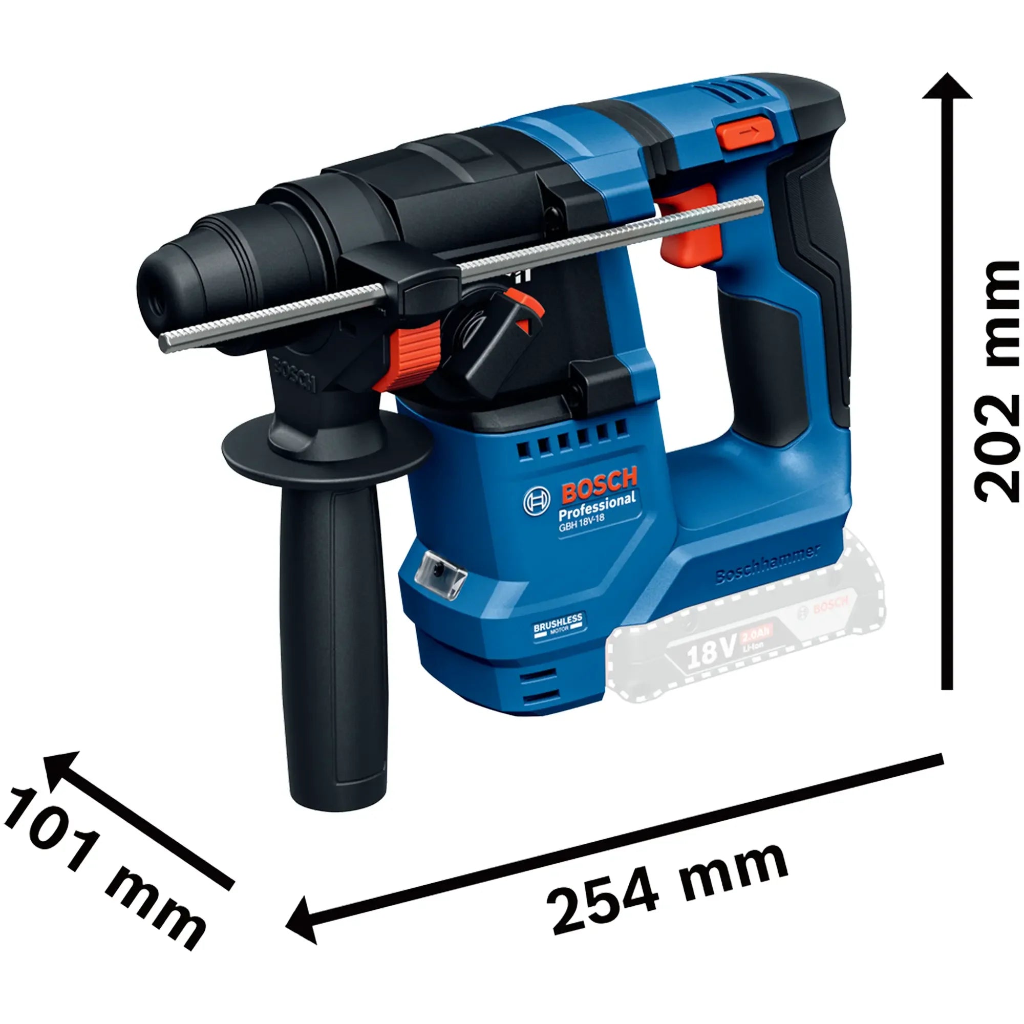 Tassellatore Bosch GBH 18V-18 SDS Plus