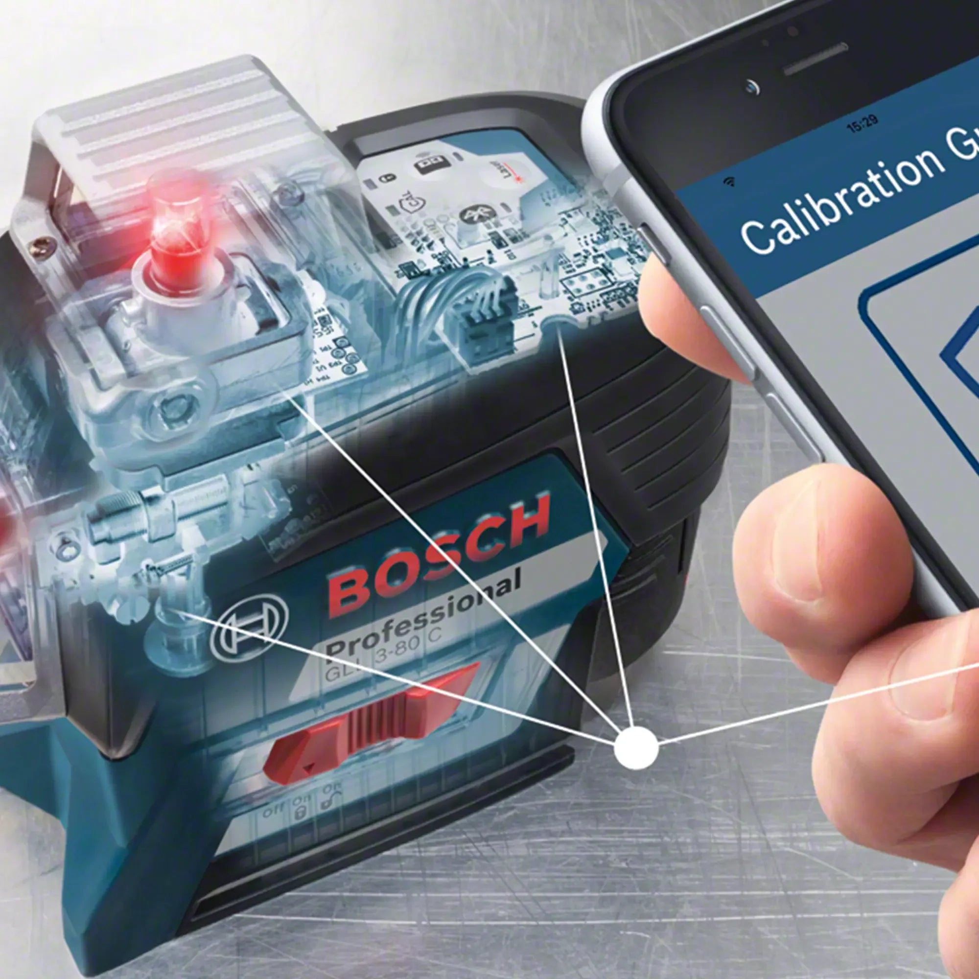 Livella Laser Bosch GLL 3-80 C PRO 12V