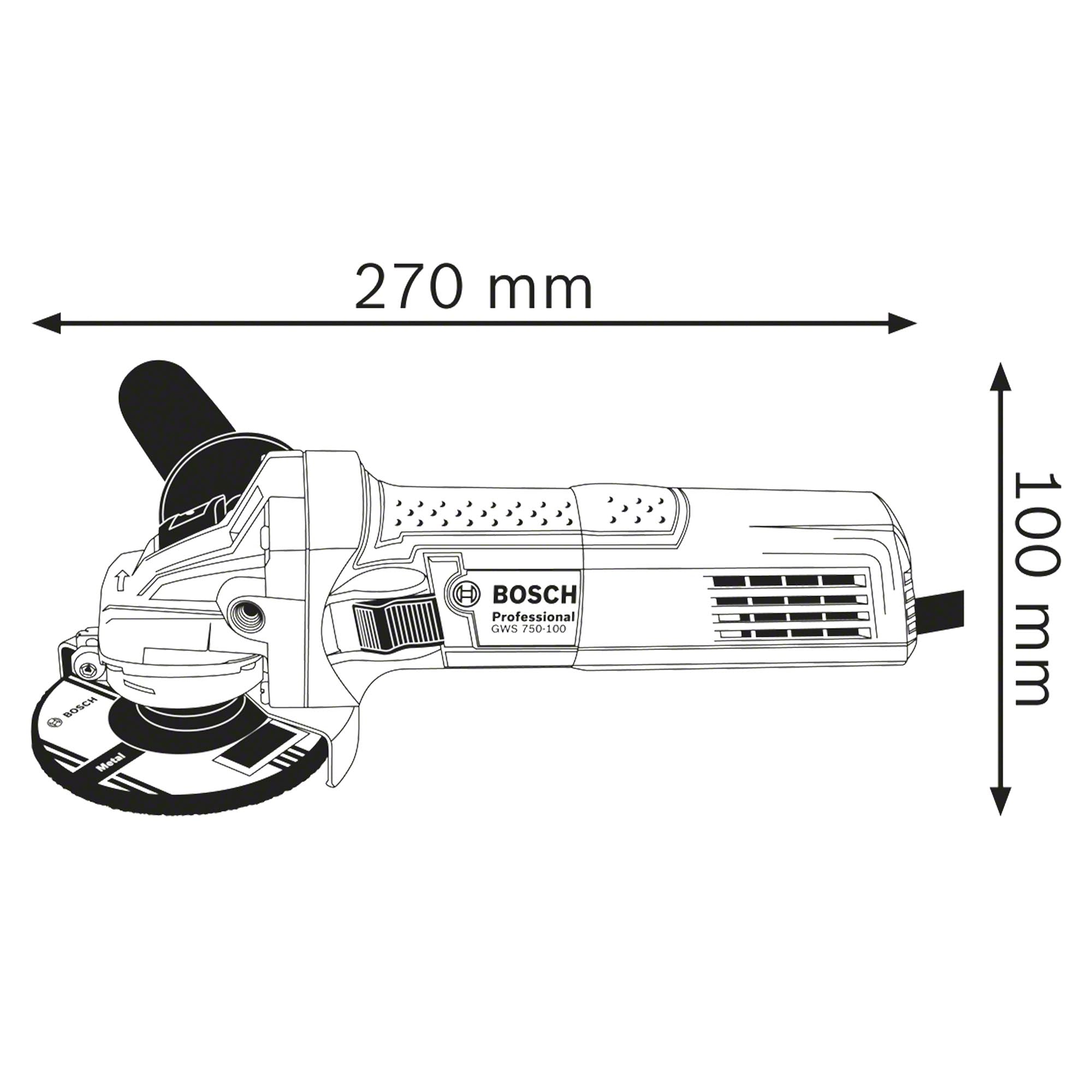 Smerigliatrice Bosch GWS 750 750W