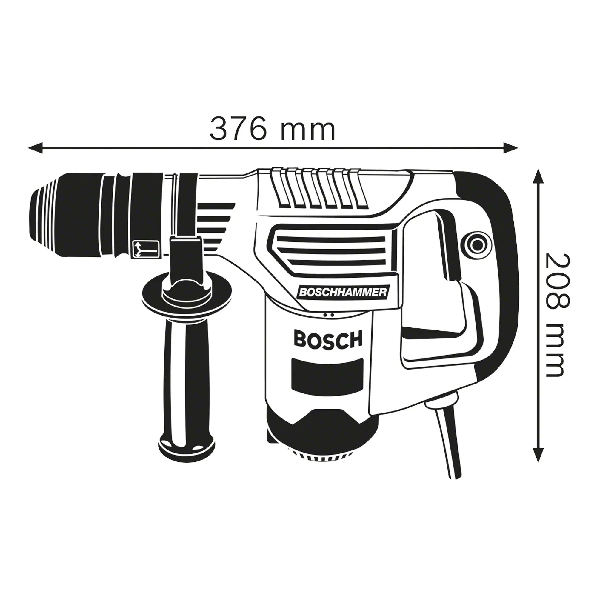 Martello Scalpellatore Bosch GSH 3E 650W