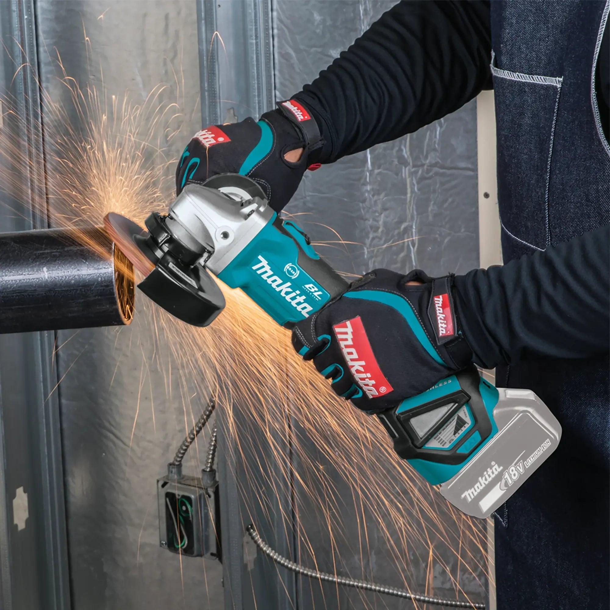 Smerigliatrice Makita DGA514RTJU 18V 5Ah