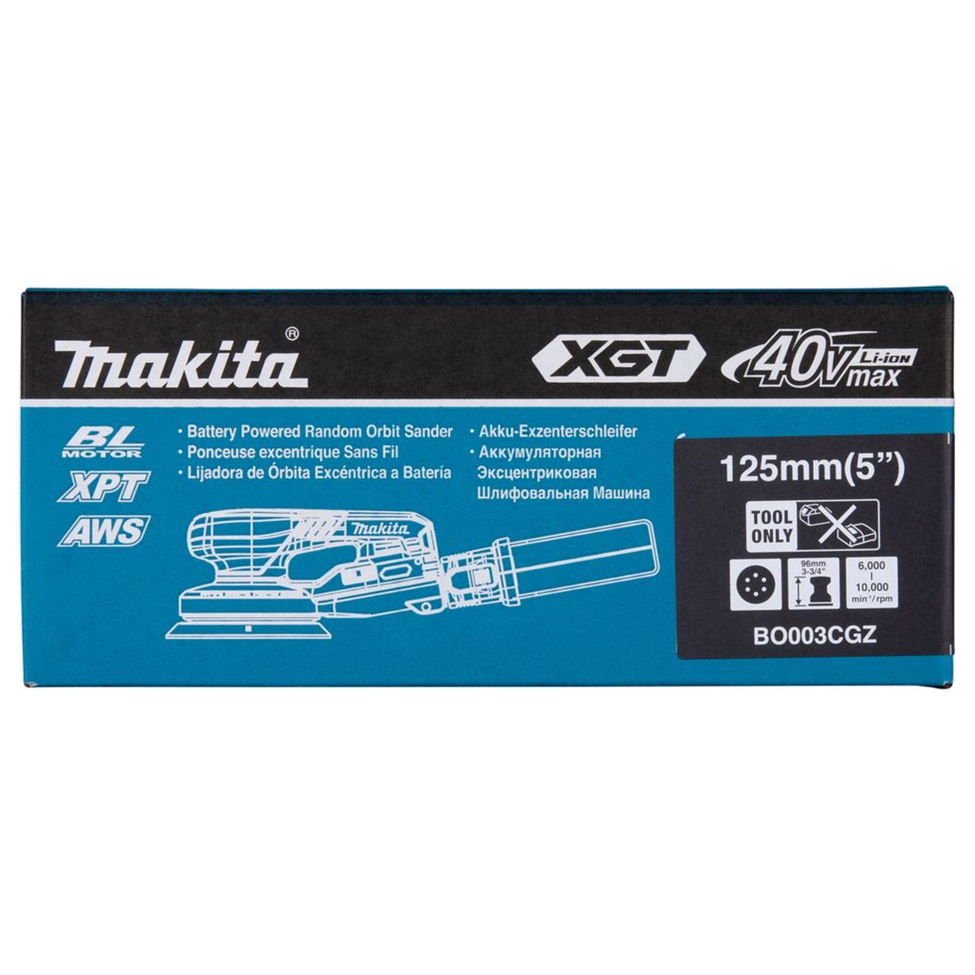 Levigatrice Rotorbitale Makita BO003CGZ 40V