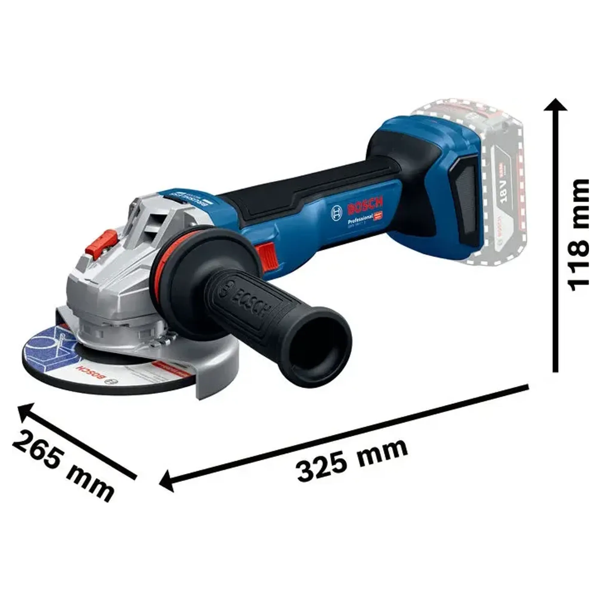 Smerigliatrice Bosch GWS 18V-11 PRO 18V