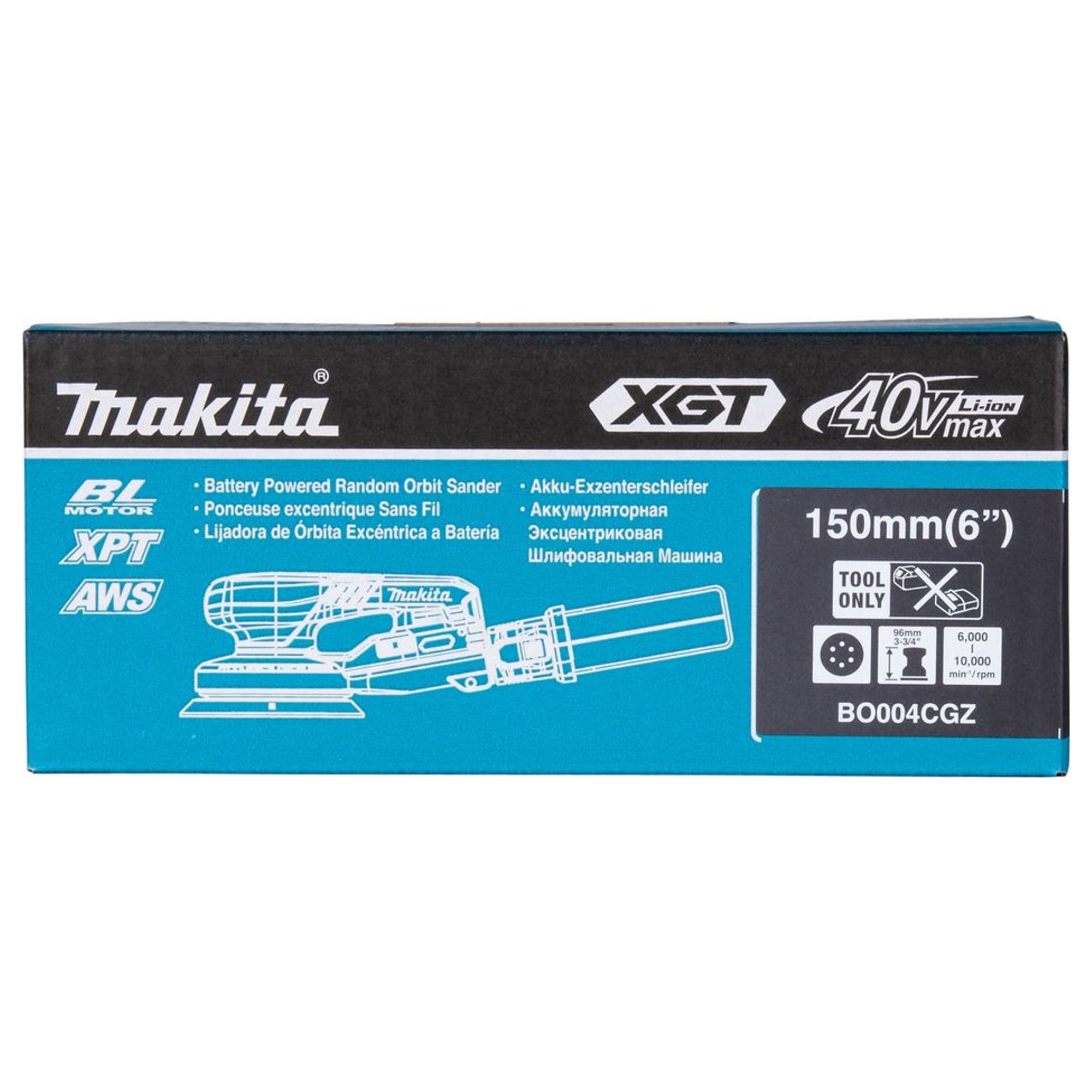 Levigatrice Rotorbitale Makita BO004CGZ 40V
