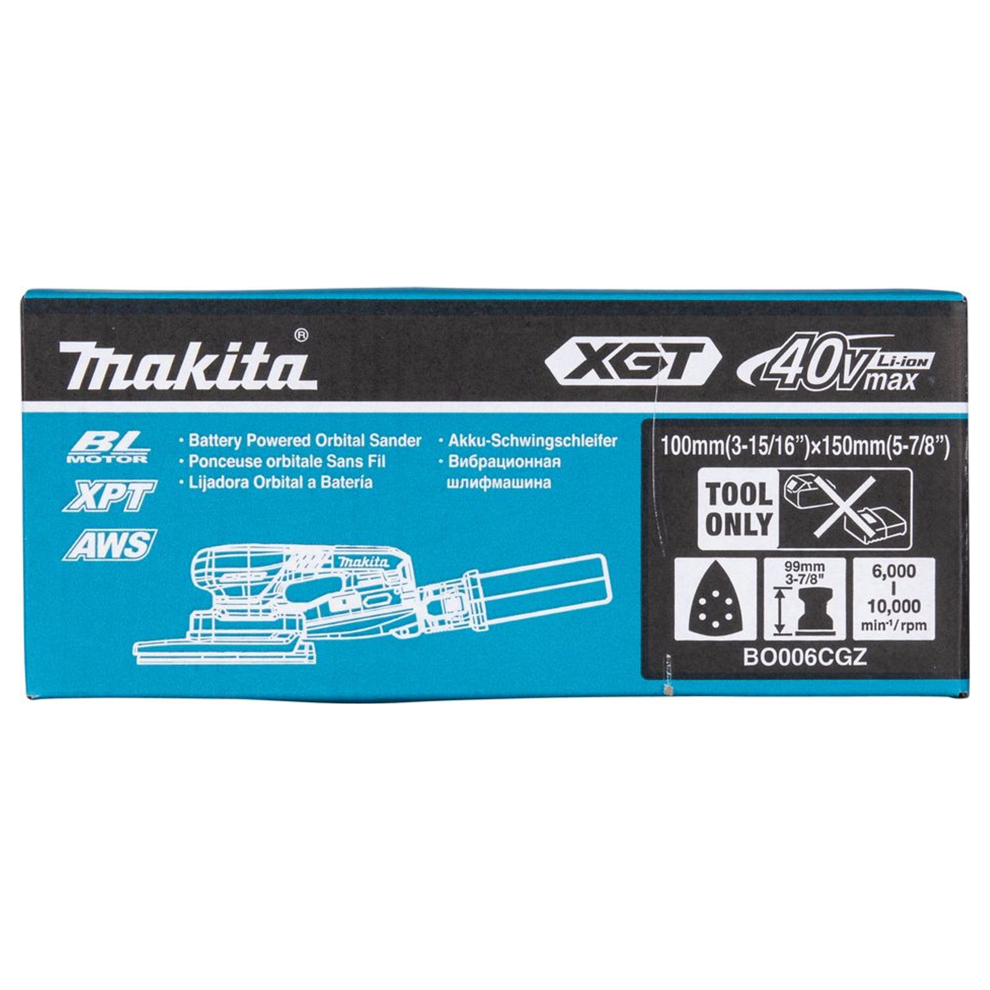 Levigatrice Orbitale Delta Makita BO006CGZ 40V