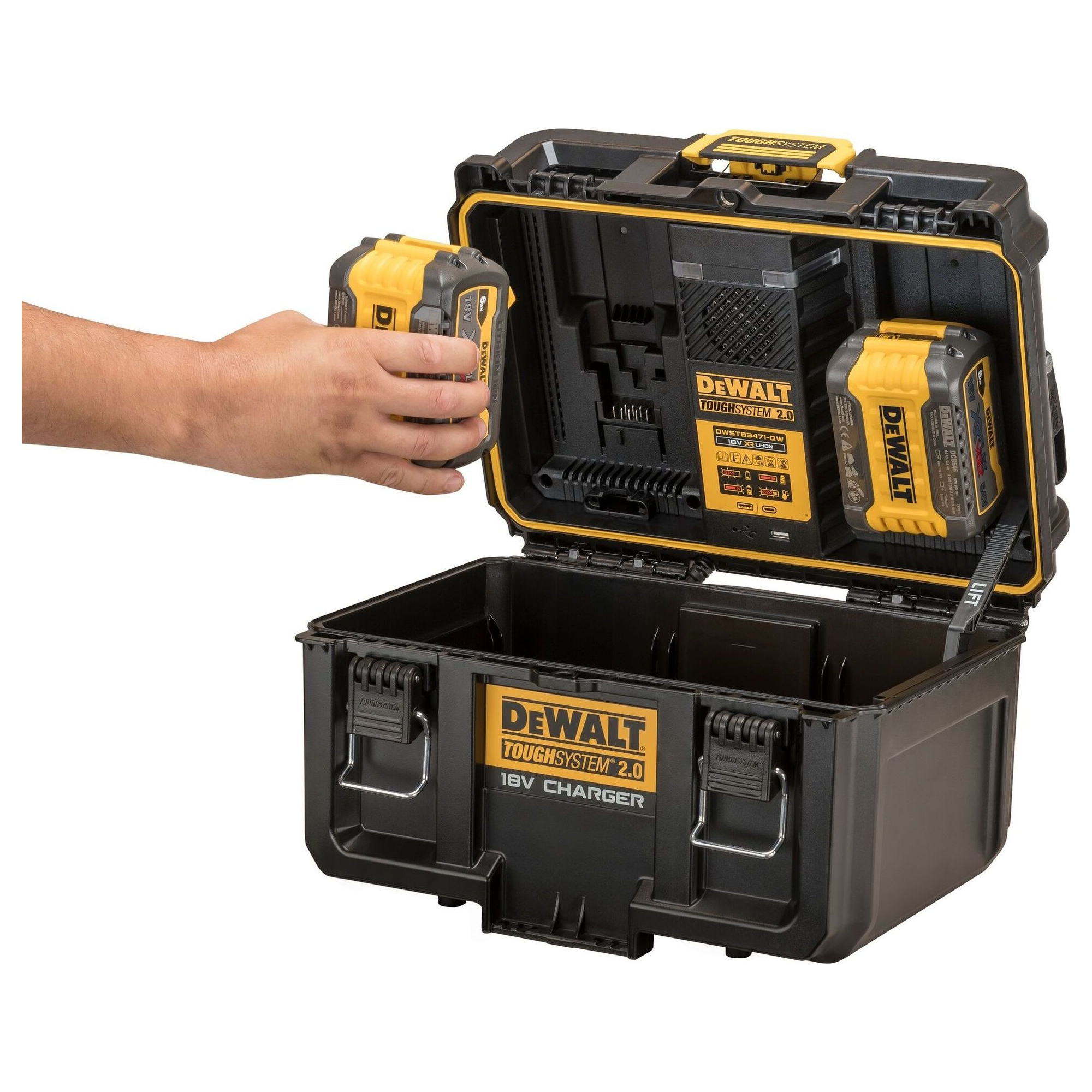 Caricabatterie Doppio Dewalt DWST83471-QW ToughSystem 2.0