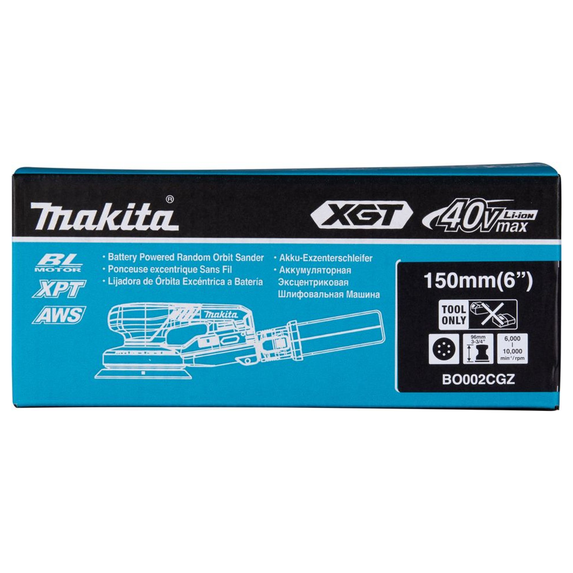 Levigatrice Rotorbitale Makita BO002CGZ 40V