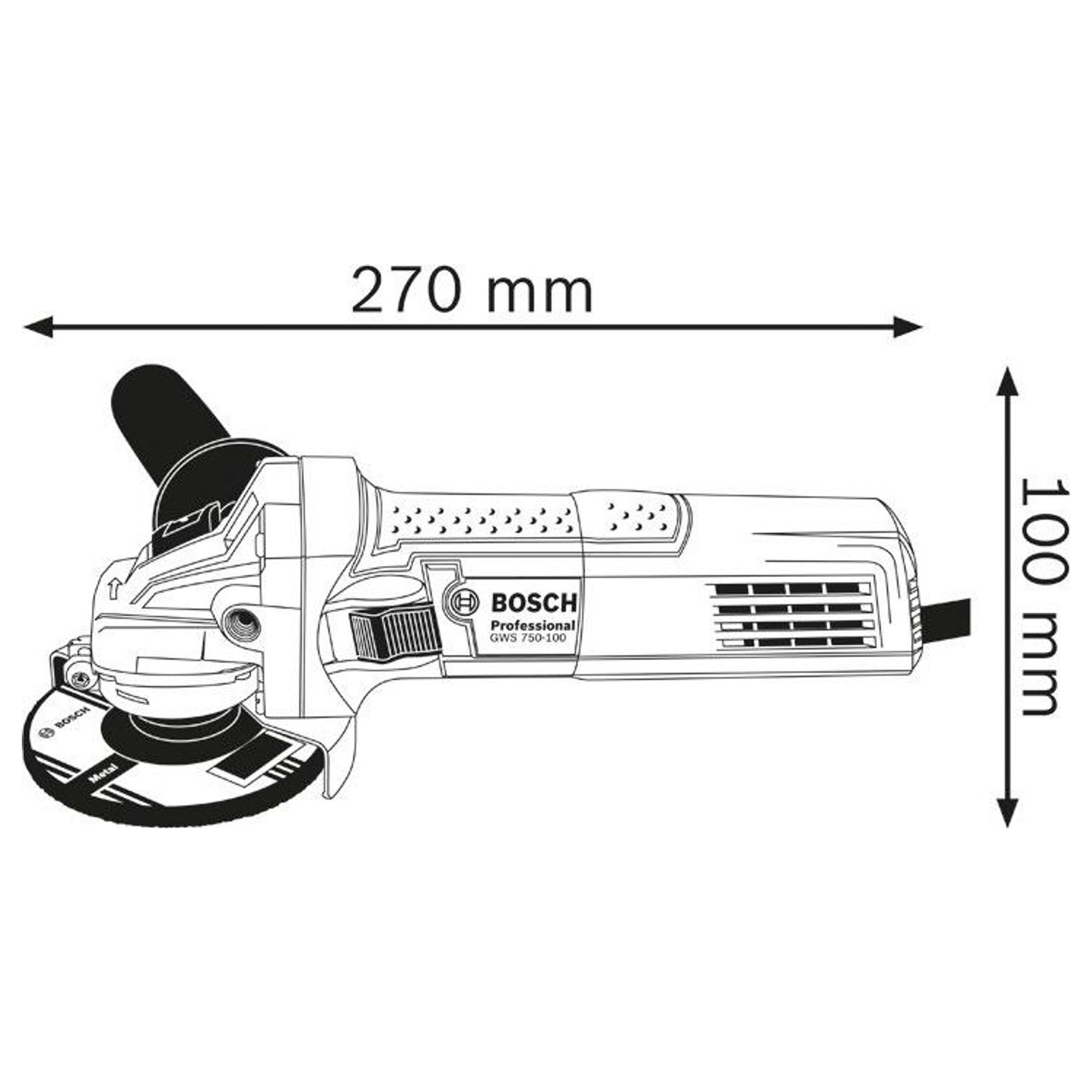 Kit Smerigliatrici Bosch GWS 22-230 J + 2 GWS 750